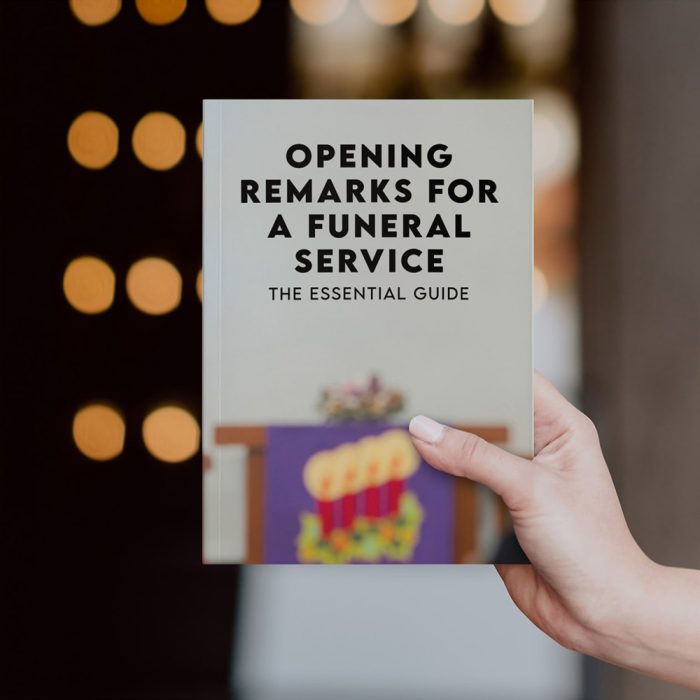 Eulogy Assistant Opening Remarks for a Funeral Service Book Small