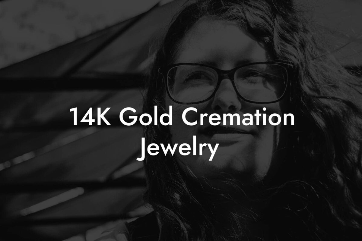 14K Gold Cremation Jewelry