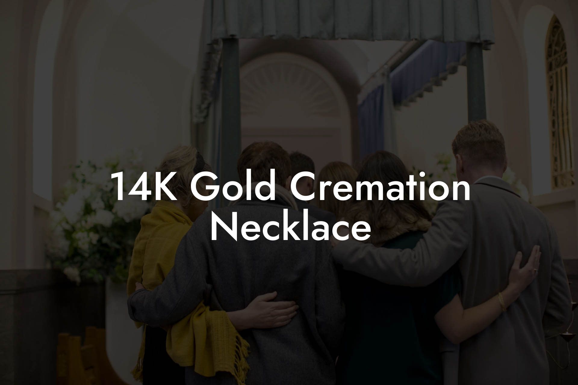 14K Gold Cremation Necklace