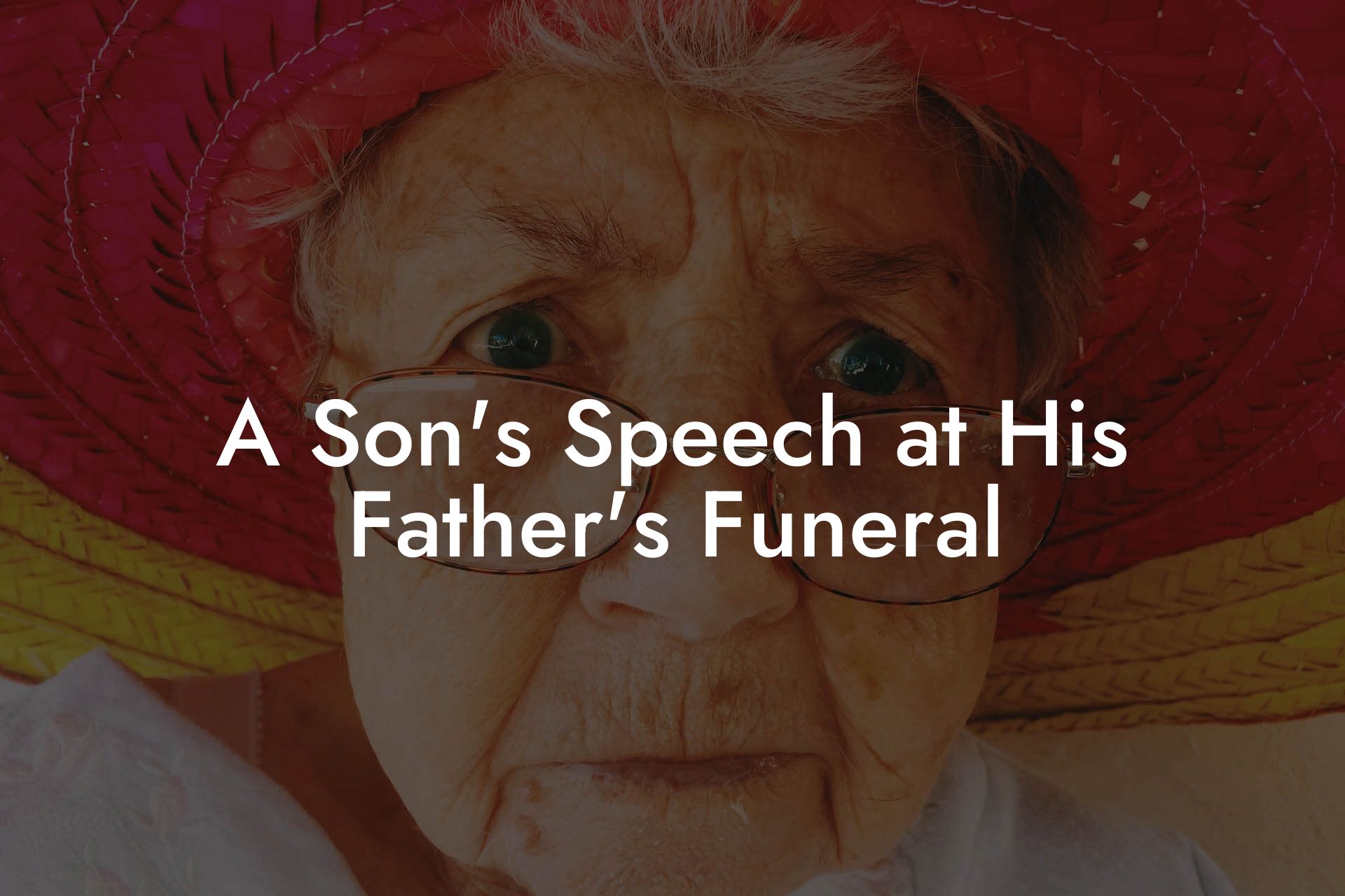 A Son's Speech at His Father's Funeral