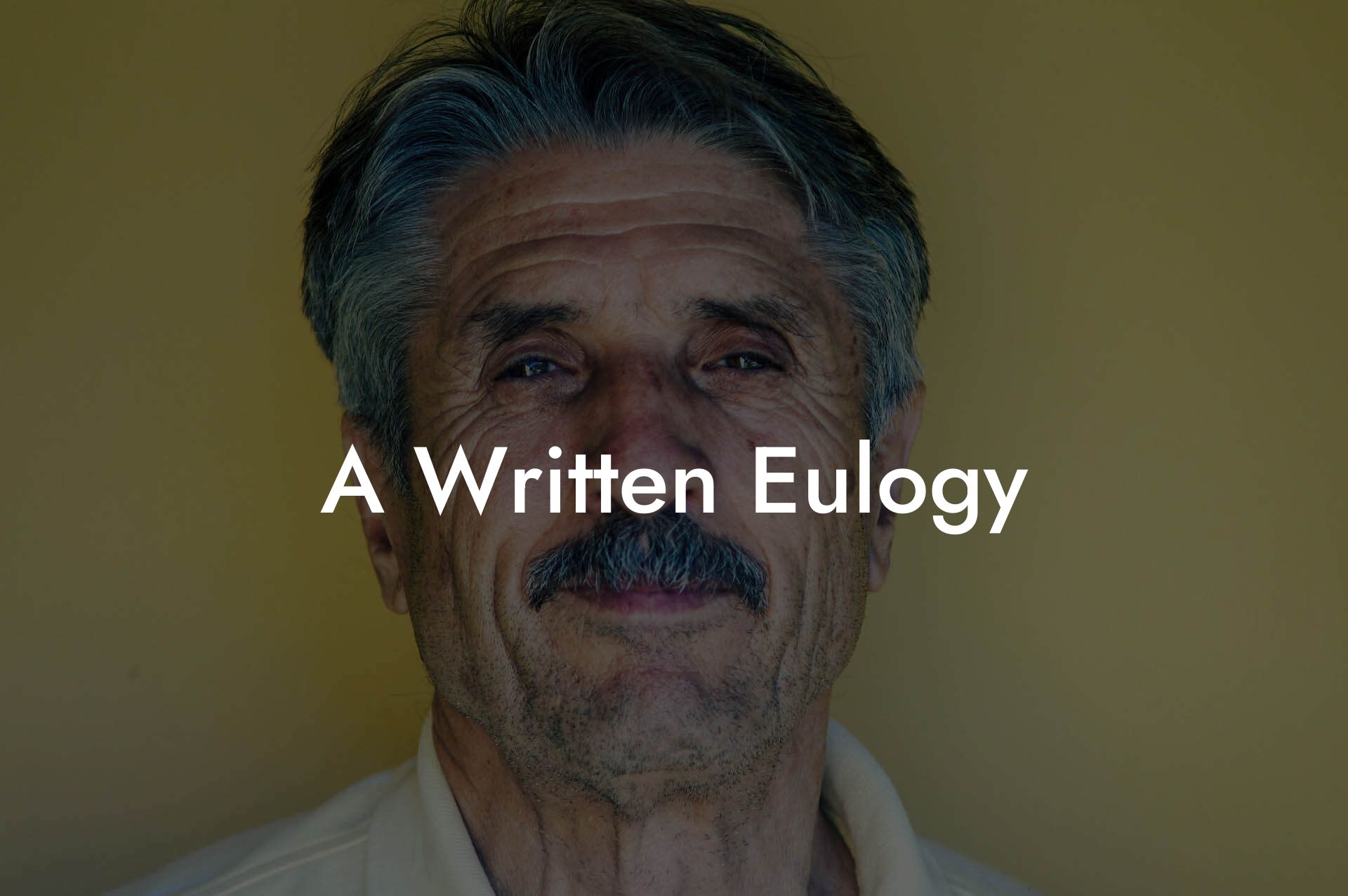 A Written Eulogy