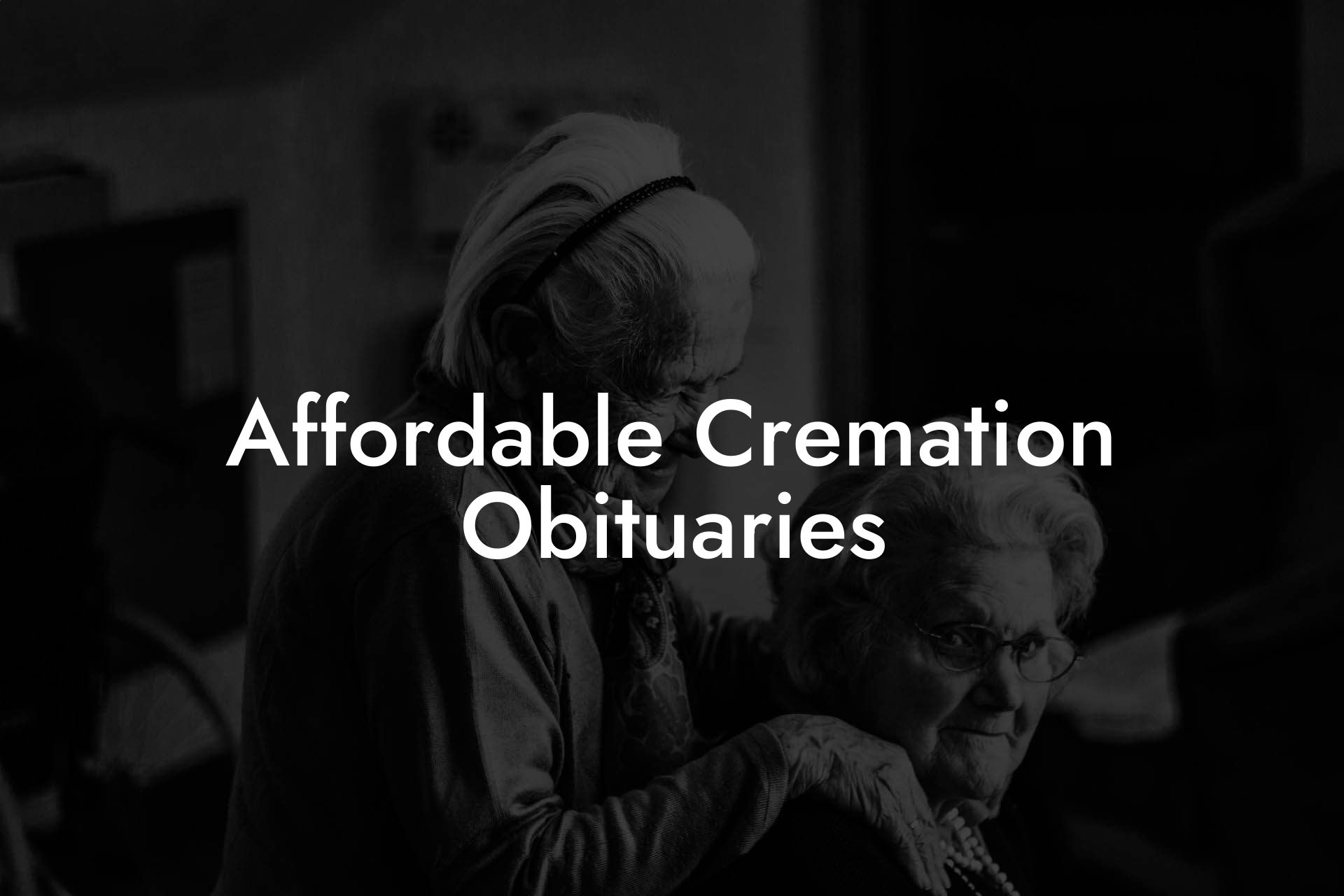 Affordable Cremation Obituaries