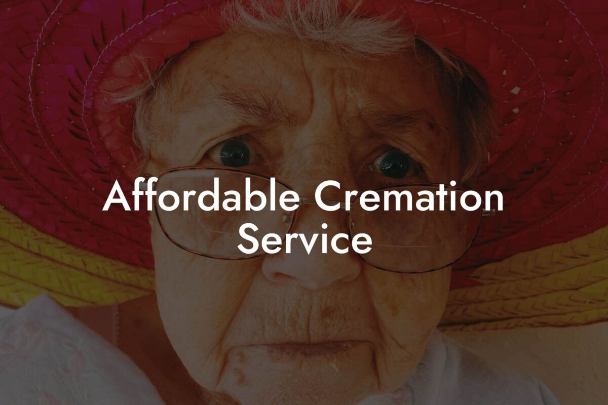 Affordable Cremation Service