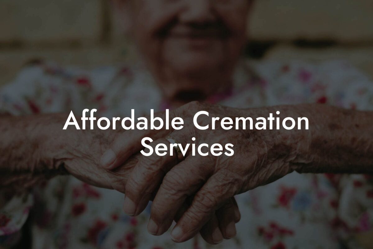 Affordable Cremation Services