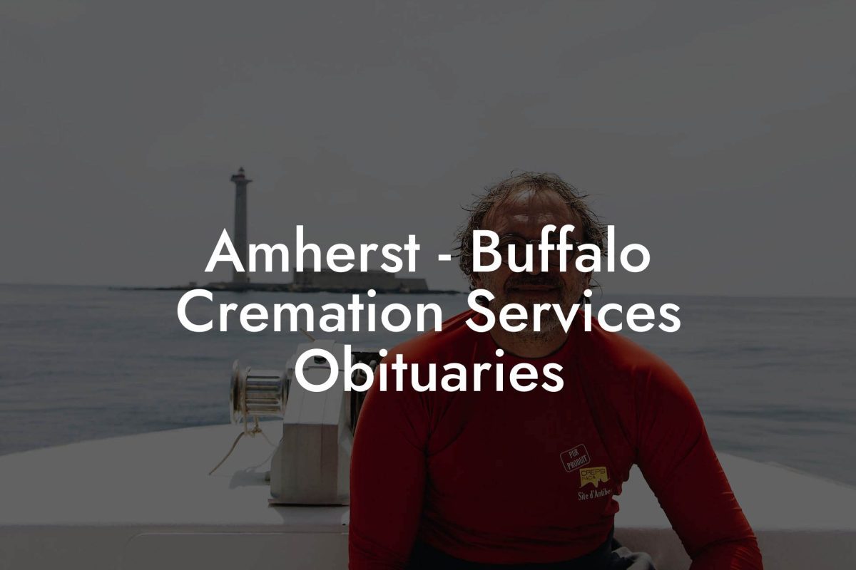 Amherst - Buffalo Cremation Services Obituaries