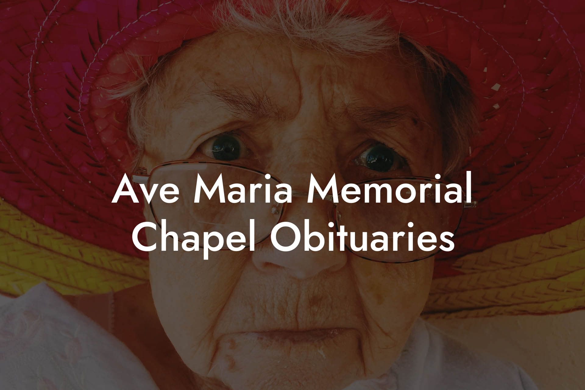 Ave Maria Memorial Chapel Obituaries - Eulogy Assistant