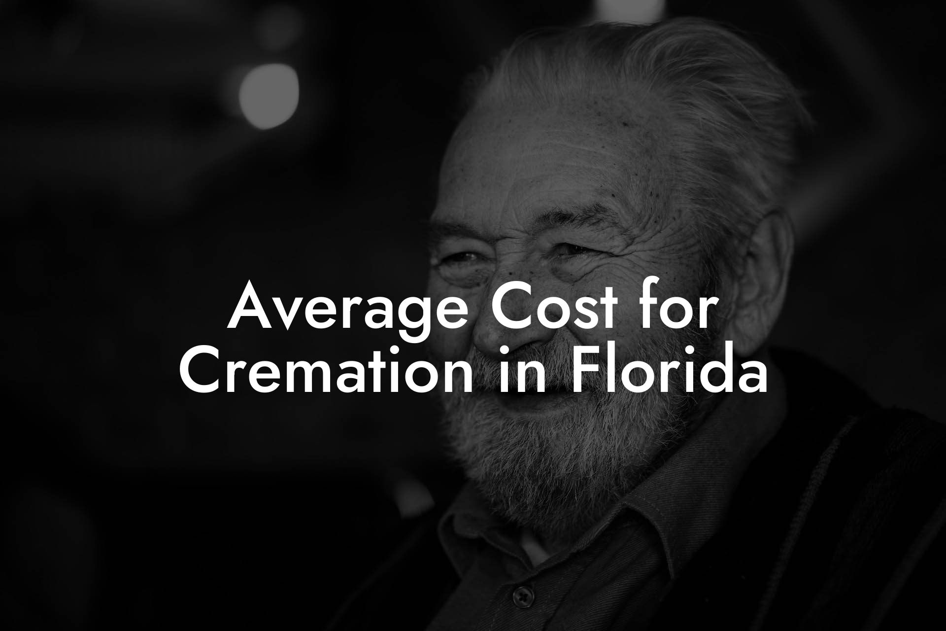 Average Cost for Cremation in Florida