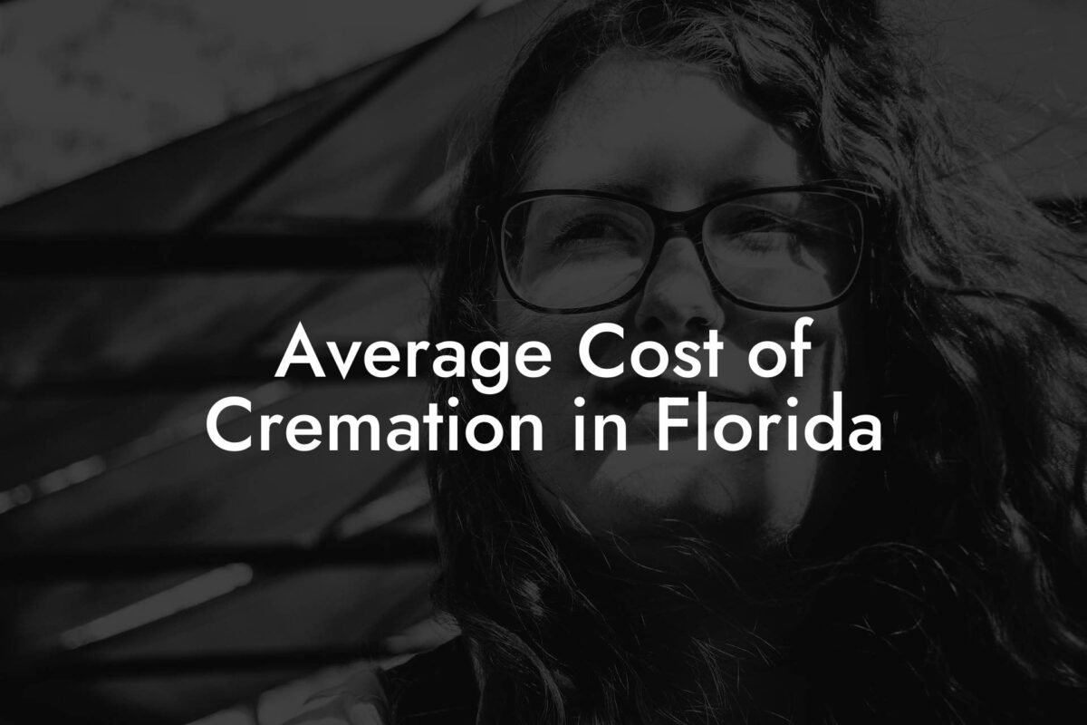 Average Cost of Cremation in Florida