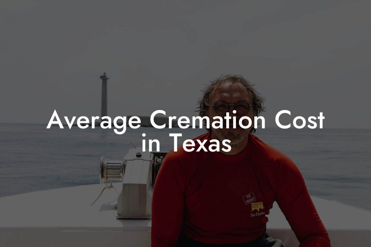 Average Cremation Cost in Texas