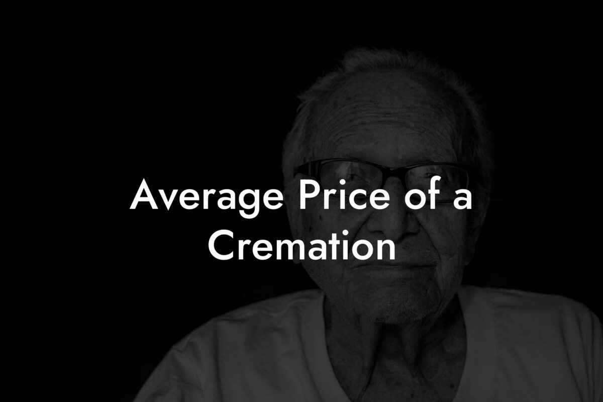 Average Price of a Cremation