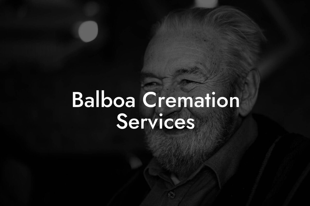 Balboa Cremation Services