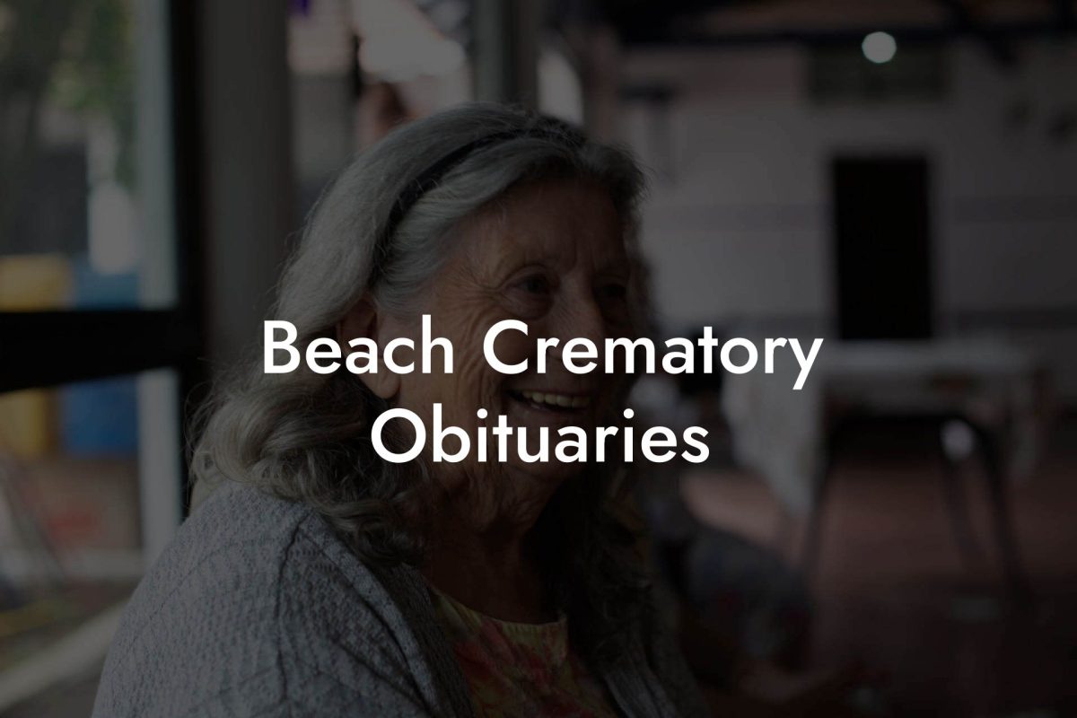 Beach Crematory Obituaries