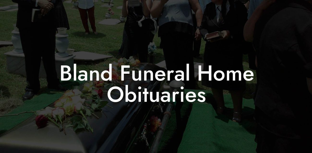 Bland Funeral Home Petersburg Va Obituaries - Homemade Ftempo