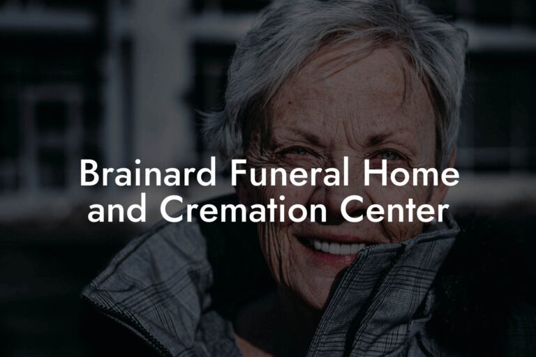 Brainard Funeral Home and Cremation Center Eulogy Assistant