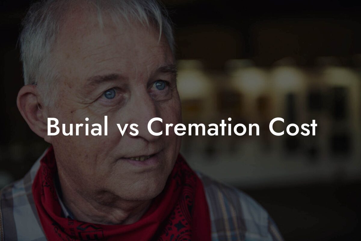 Burial vs Cremation Cost