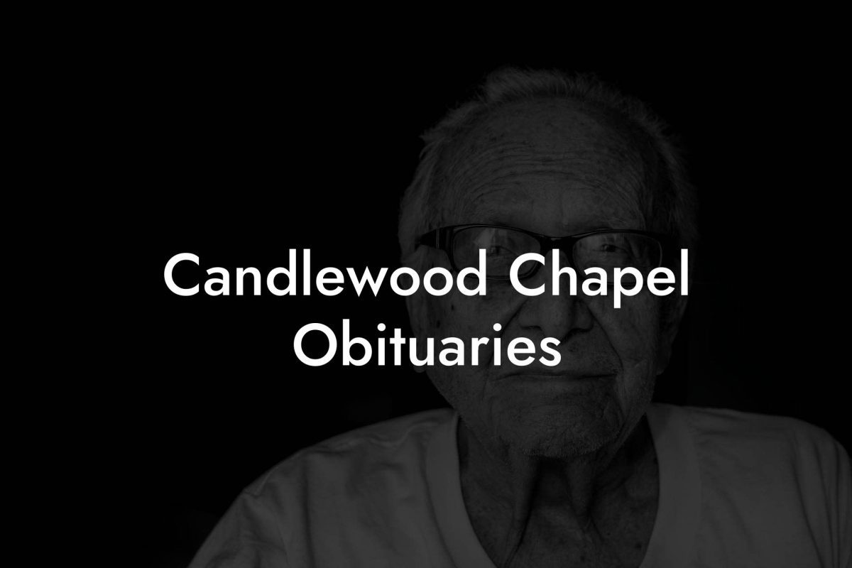 Candlewood Chapel Obituaries