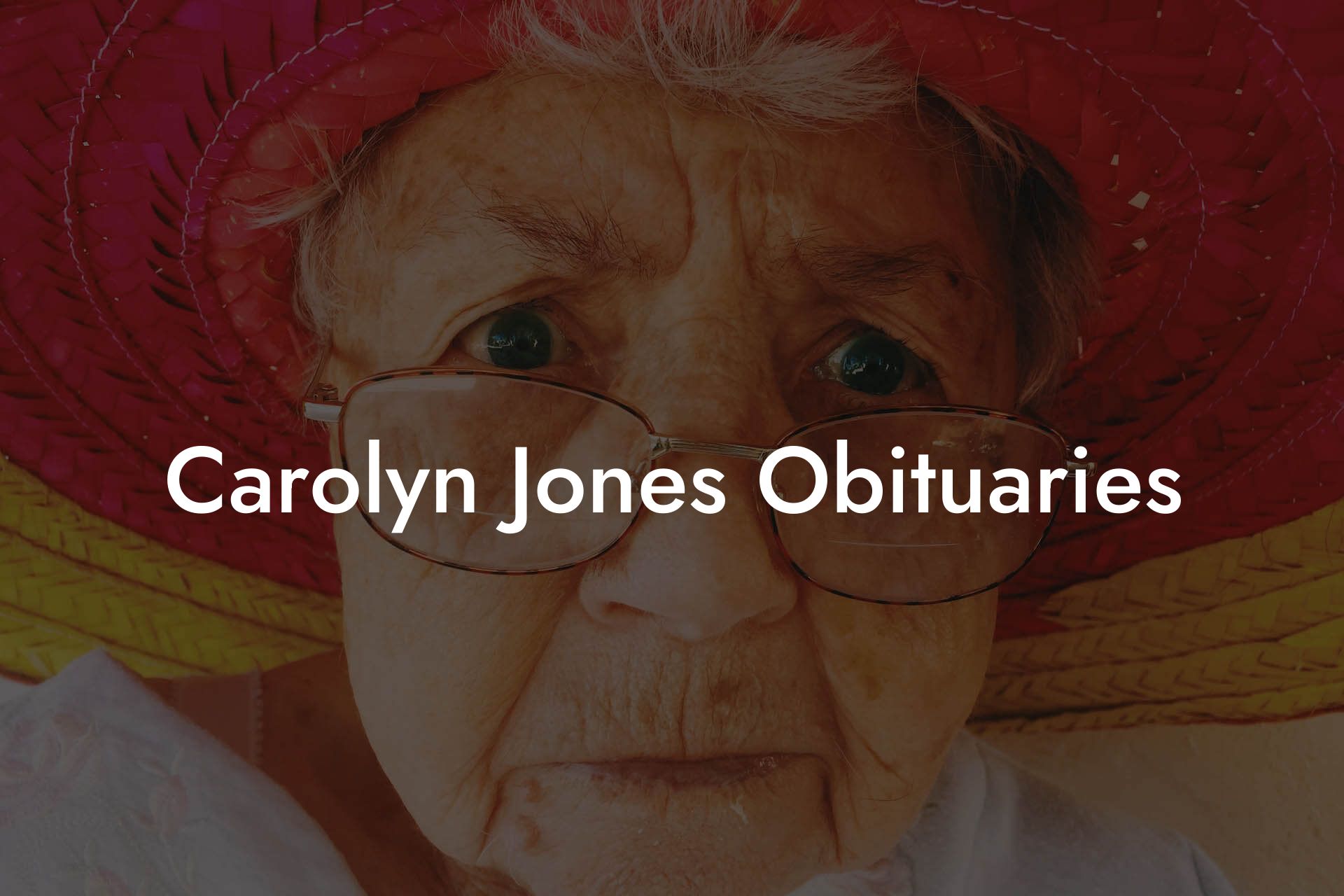 Carolyn Jones Obituaries
