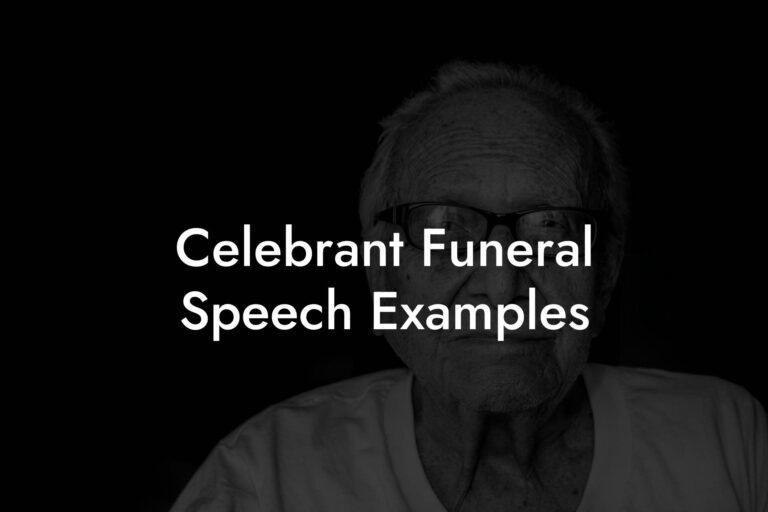 Celebrant Funeral Speech Examples Eulogy Assistant