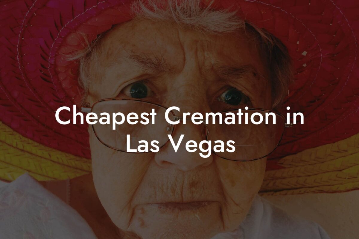 Cheapest Cremation in Las Vegas