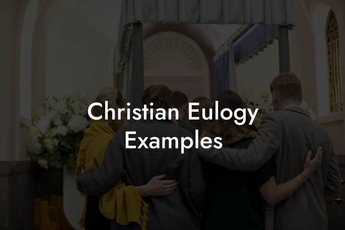 Christian Eulogy Examples