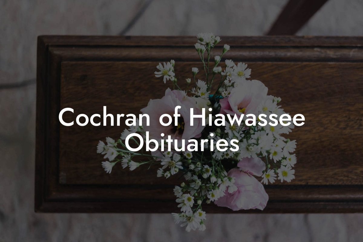 Cochran of Hiawassee Obituaries