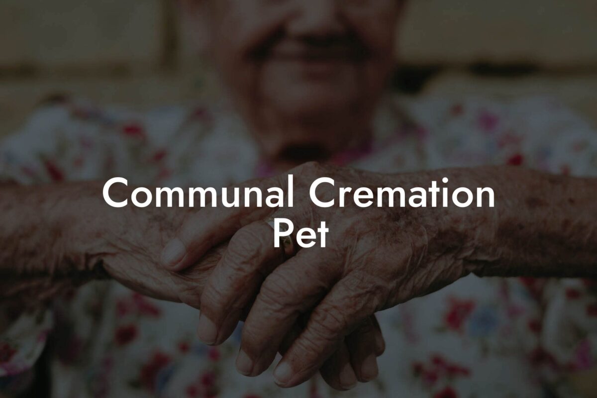 Communal Cremation Pet