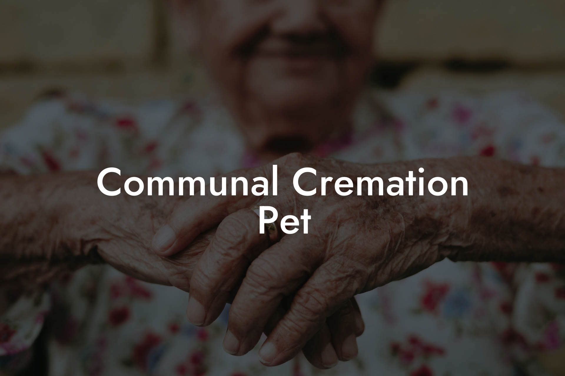 Communal Cremation Pet