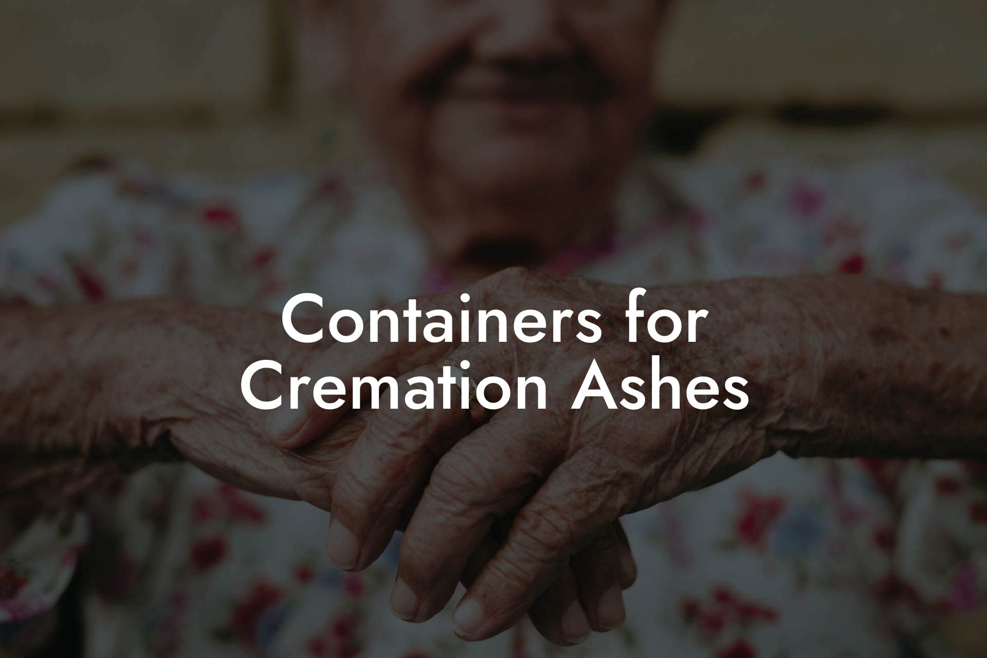 Containers for Cremation Ashes