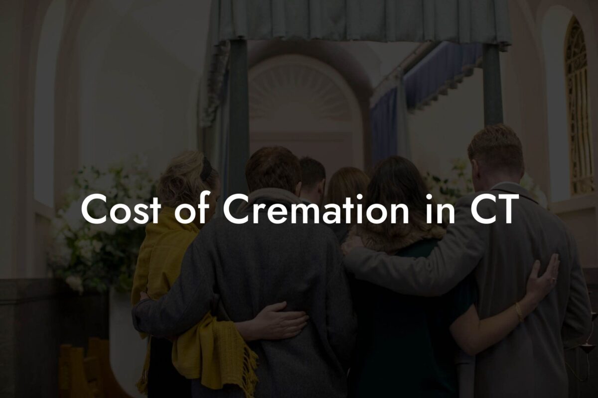 Cost of Cremation in CT
