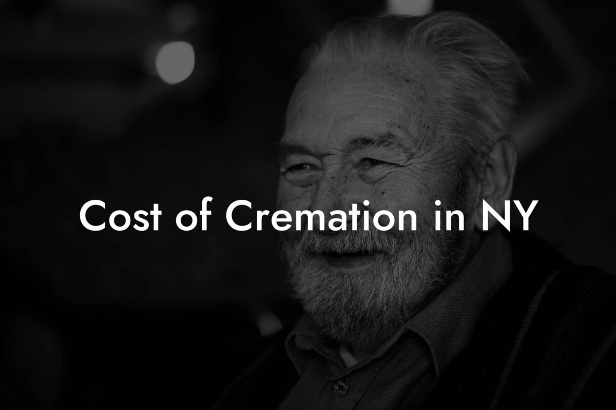 Cost of Cremation in NY
