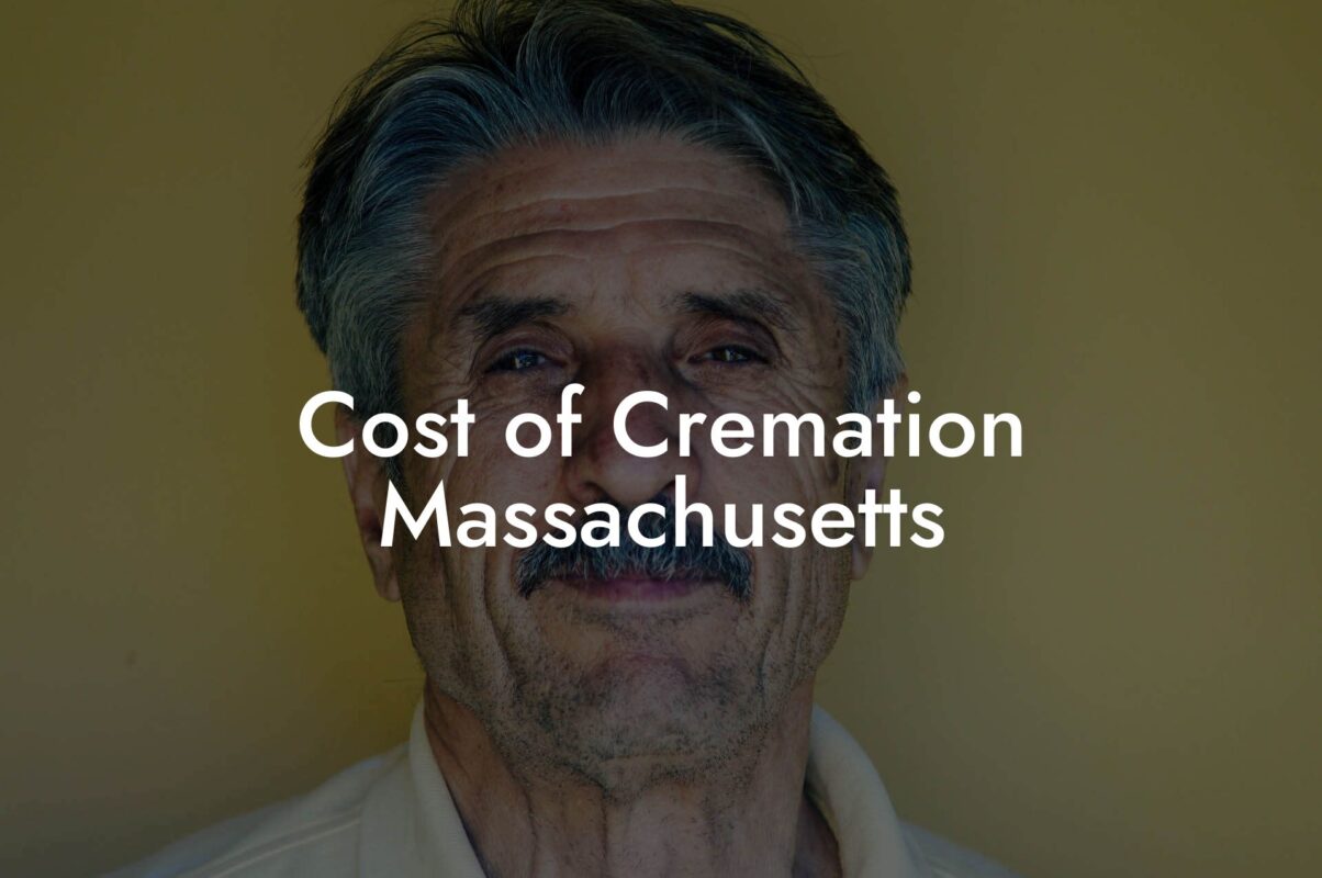 Cost of Cremation Massachusetts
