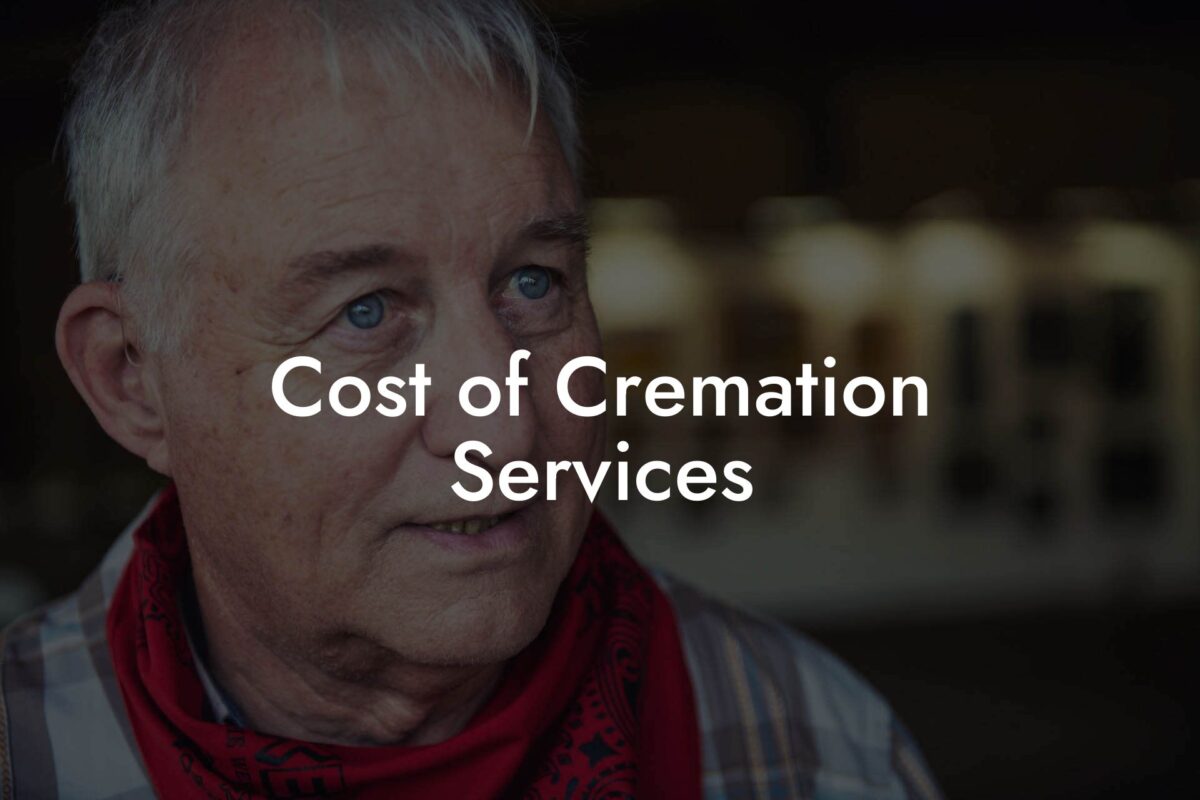 Cost of Cremation Services