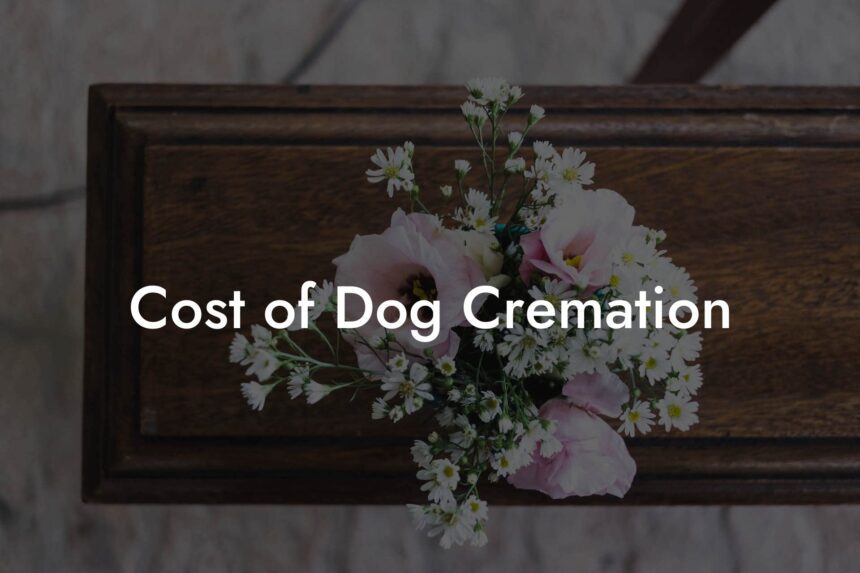 Cost of Dog Cremation Eulogy Assistant