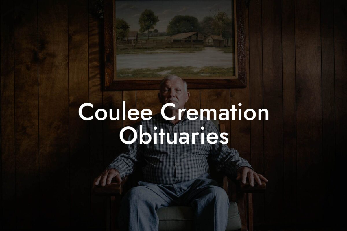 Coulee Cremation Obituaries