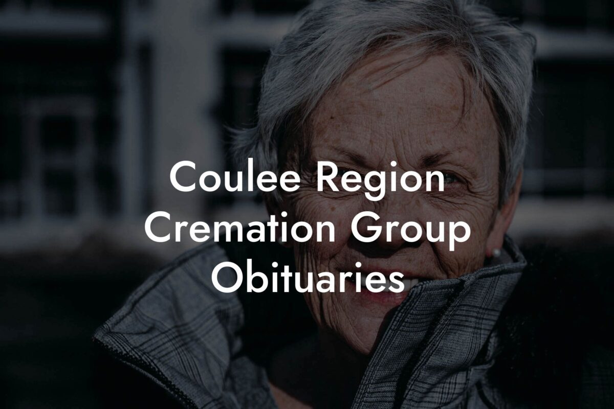 Coulee Region Cremation Group Obituaries