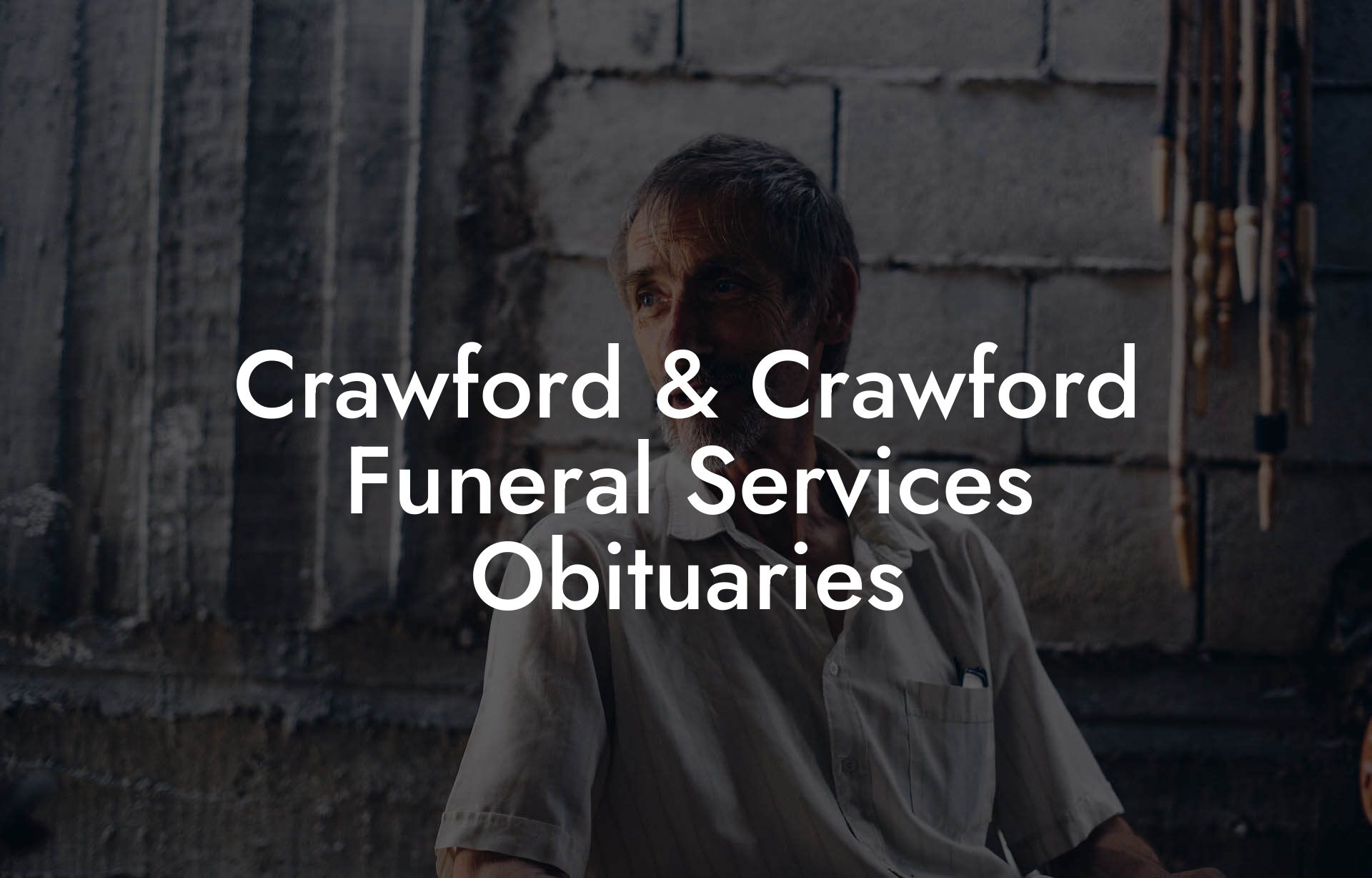 Crawford & Crawford Funeral Services Obituaries