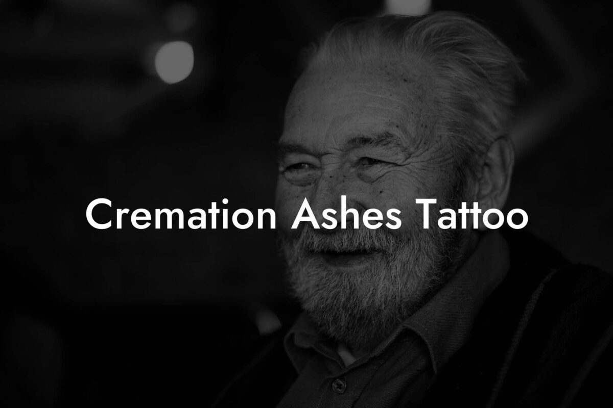 Cremation Ashes Tattoo