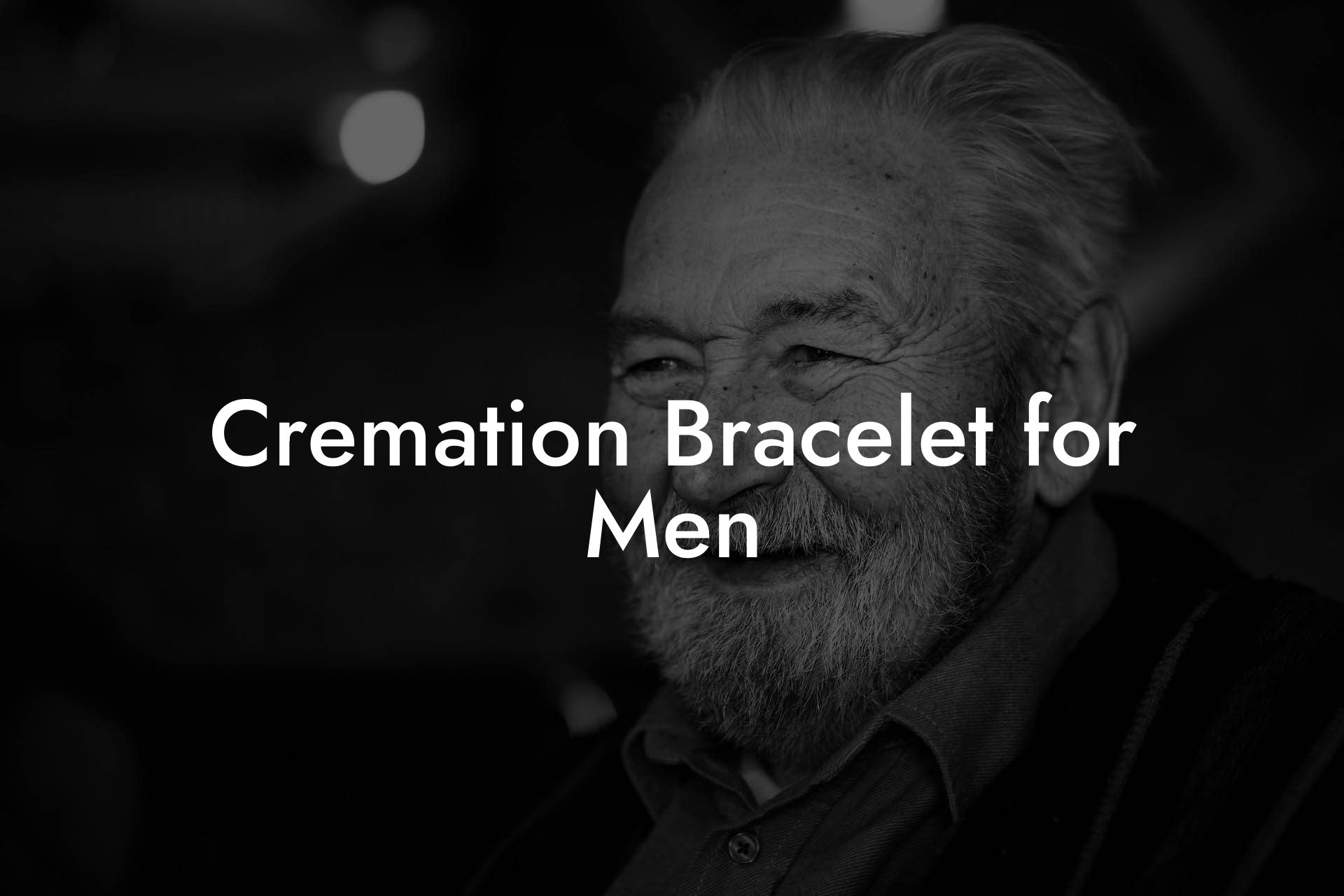 Cremation Bracelet for Men