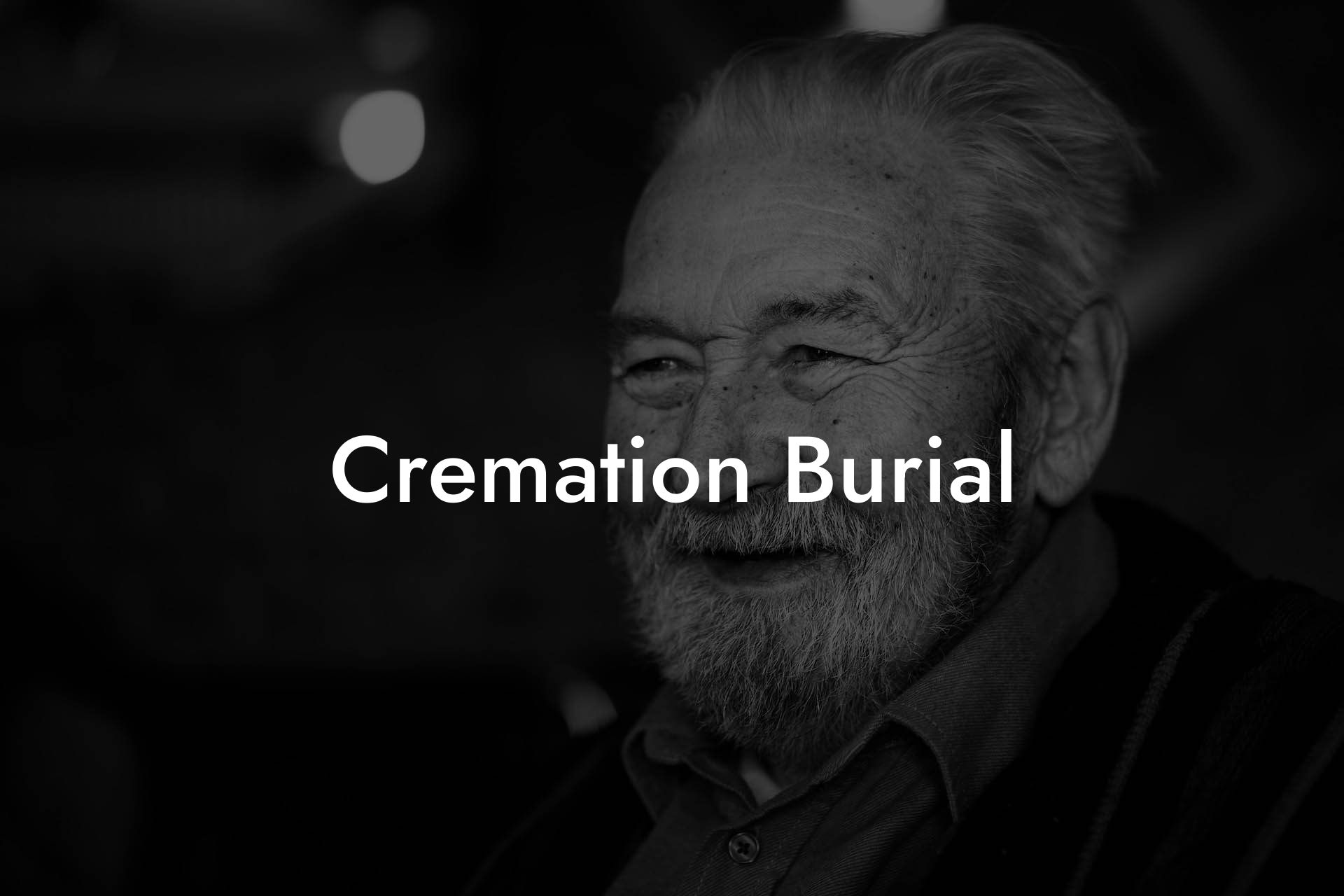 Cremation Burial