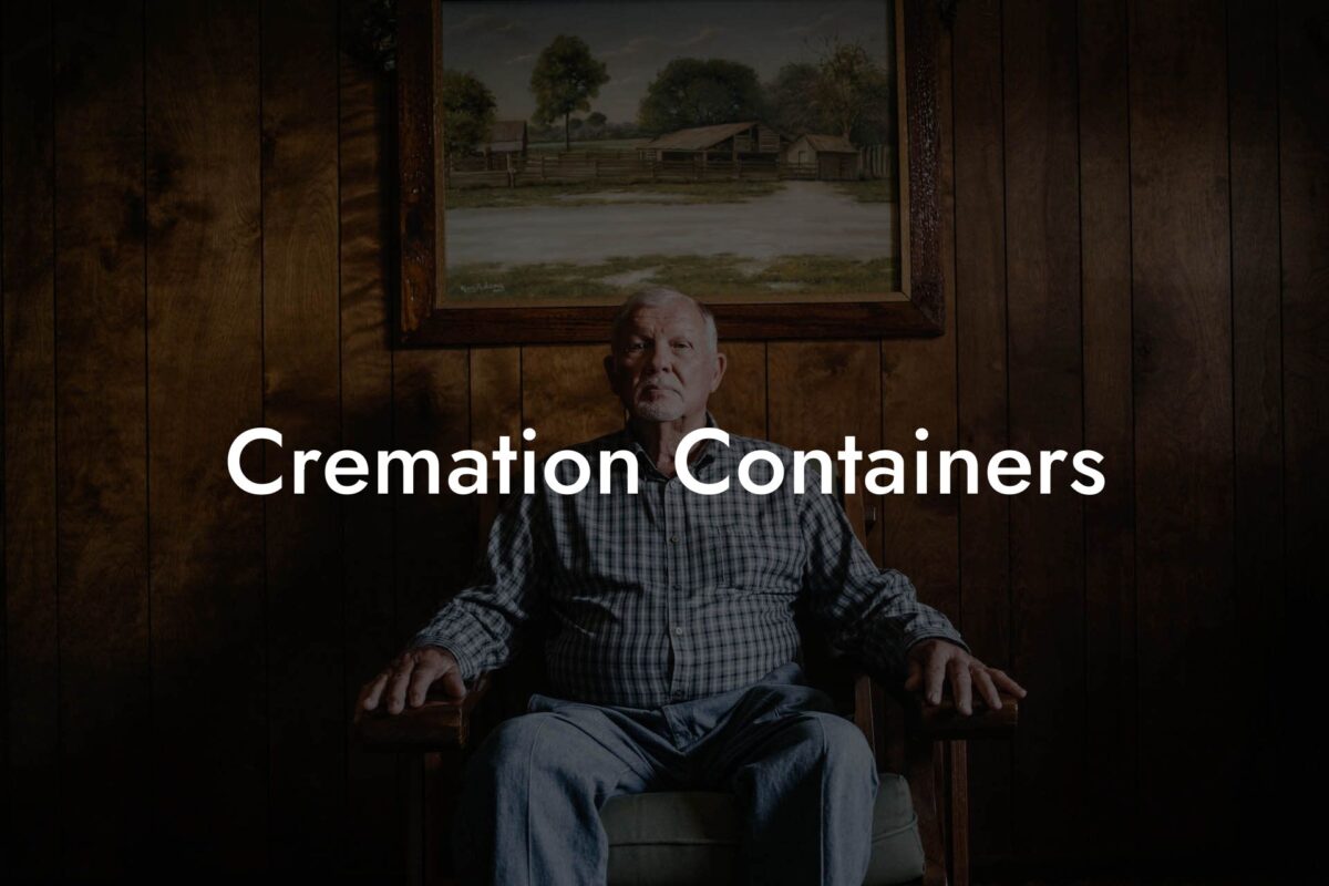 Cremation Containers