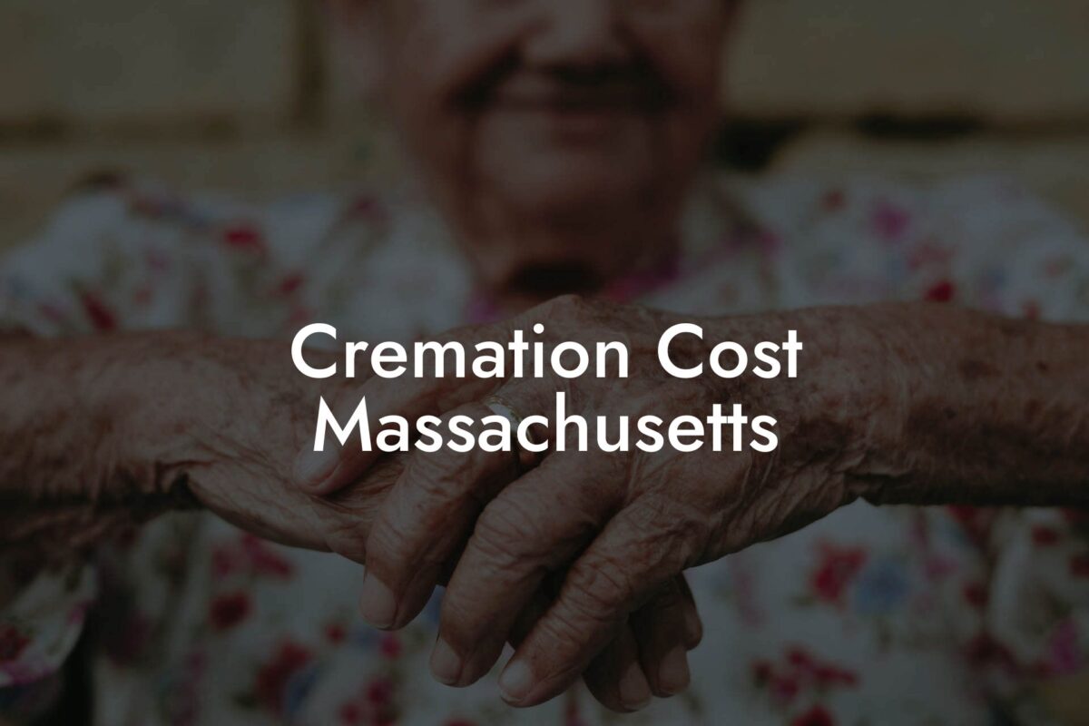 Cremation Cost Massachusetts