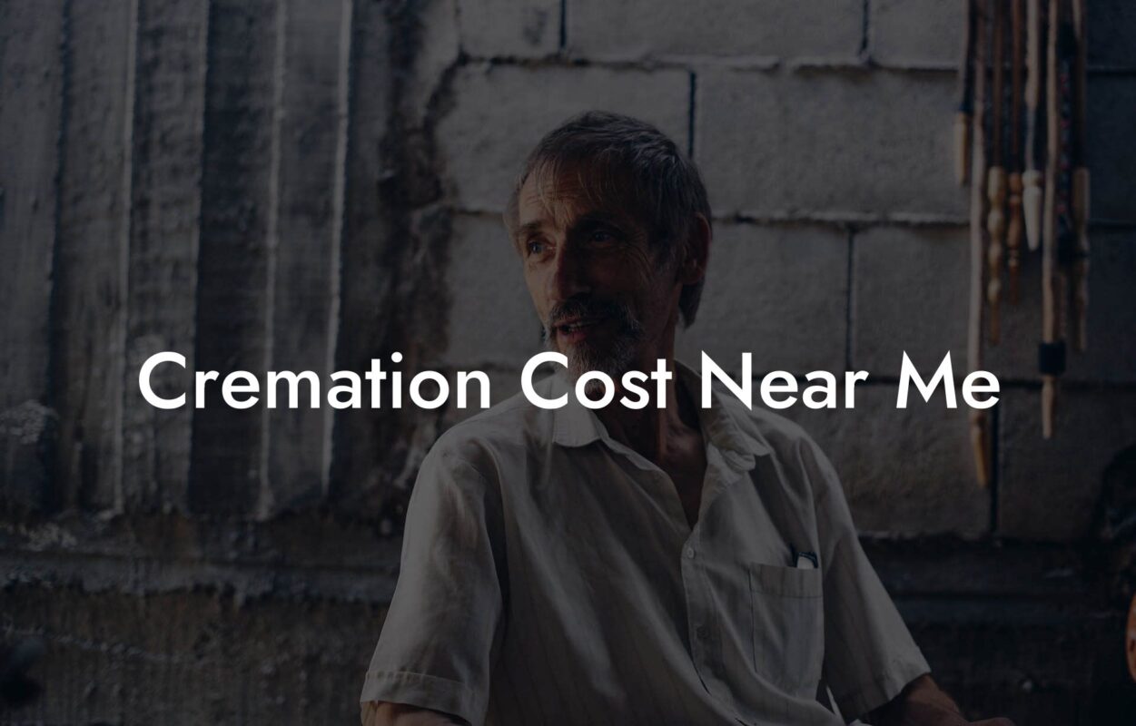 Cremation Cost Near Me