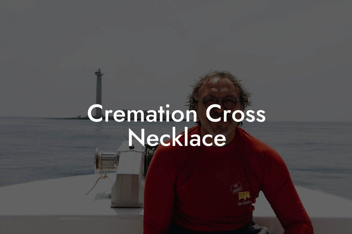 Cremation Cross Necklace