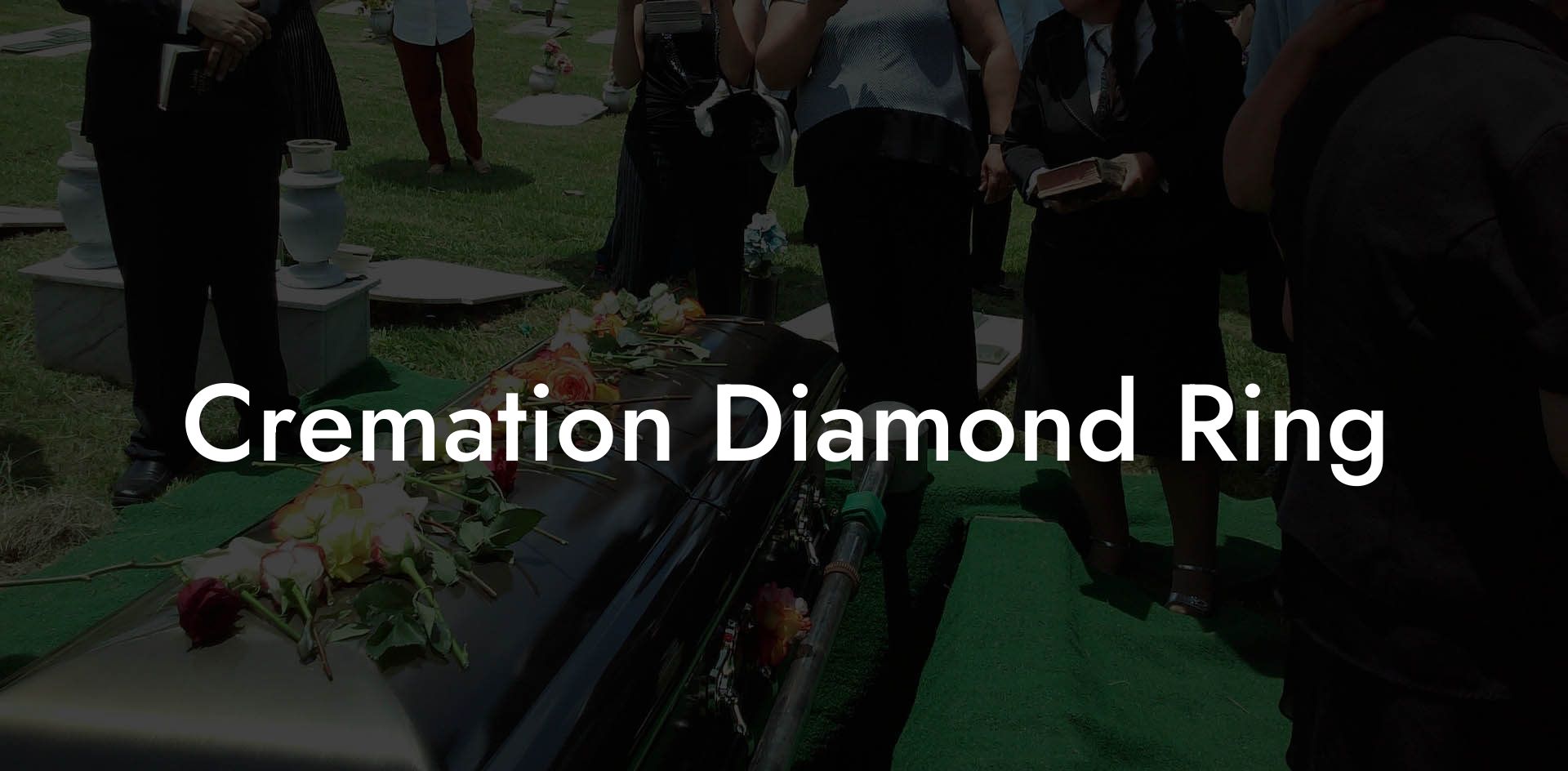 Cremation Diamond Ring