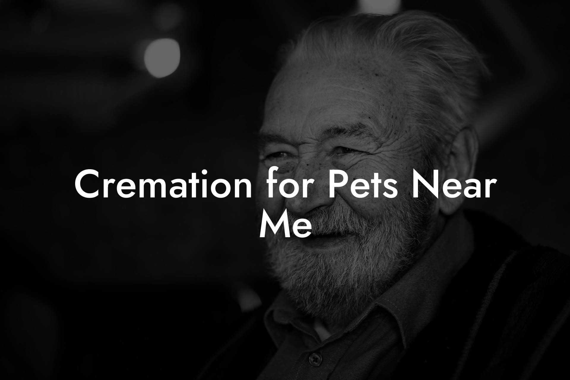 Cremation for Pets Near Me