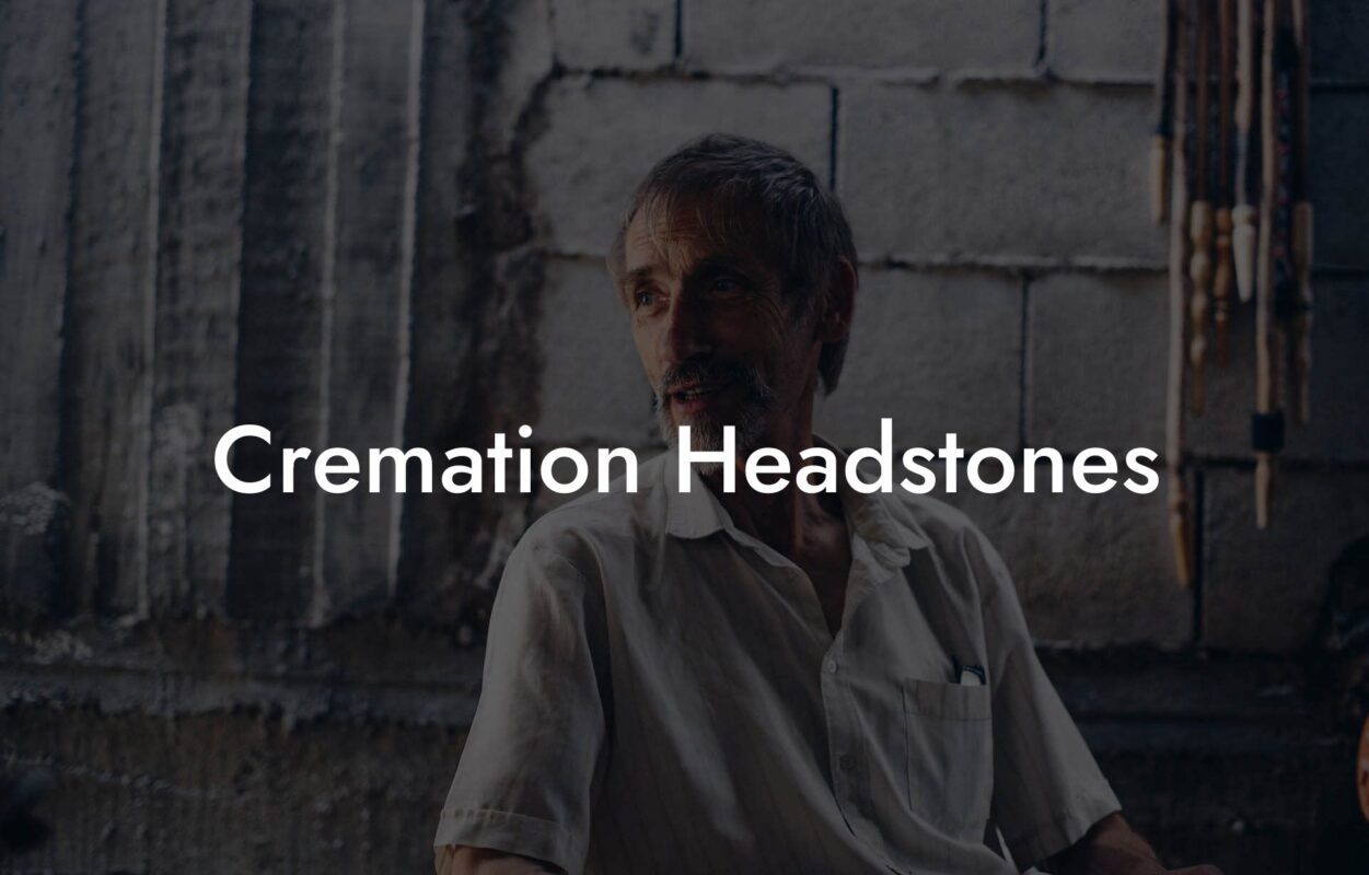 Cremation Headstones