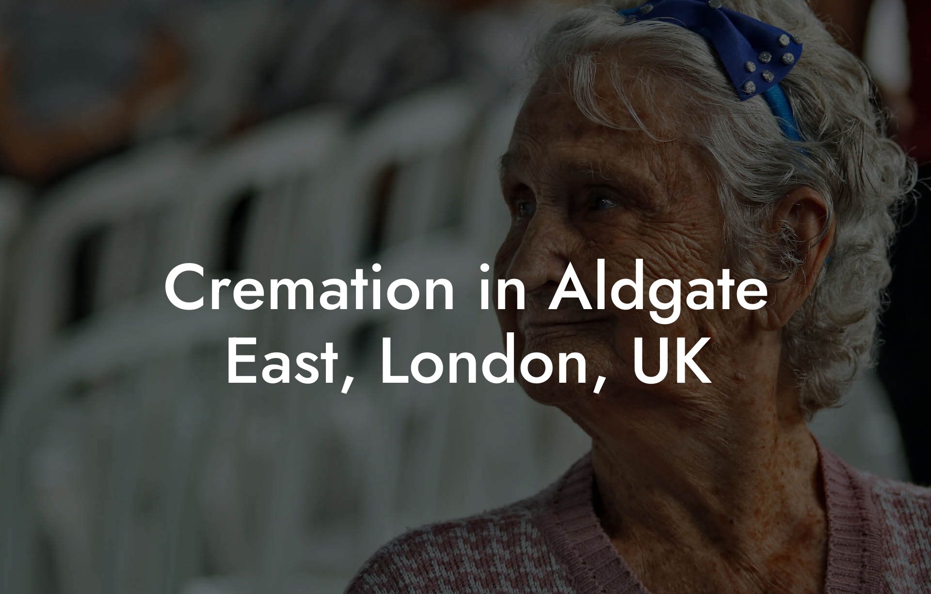 Cremation in Aldgate East, London, UK