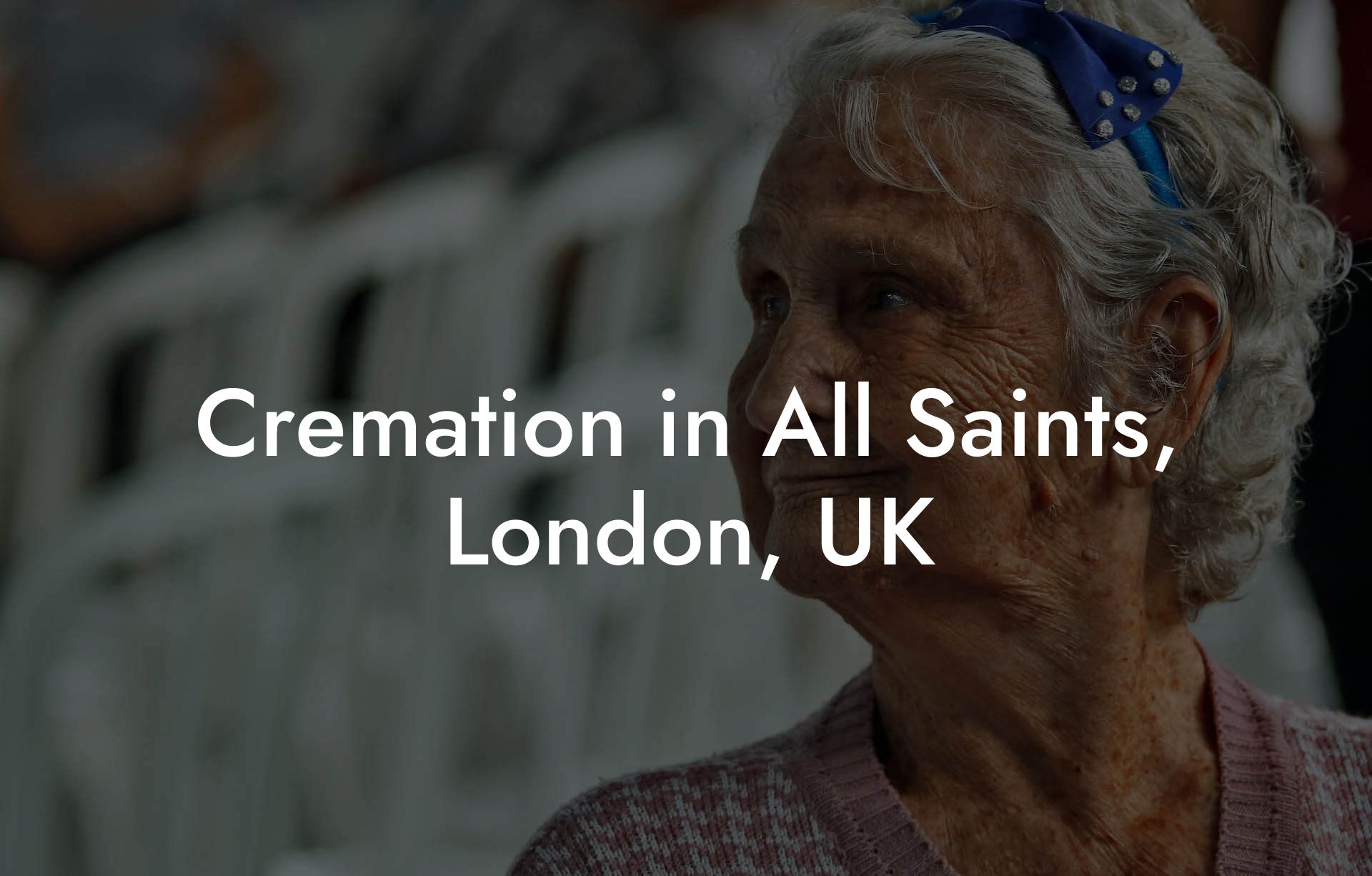 Cremation in All Saints, London, UK