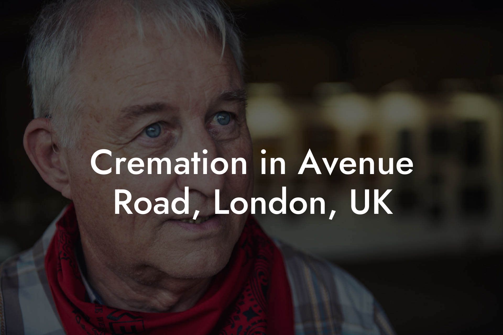 Cremation in Avenue Road, London, UK