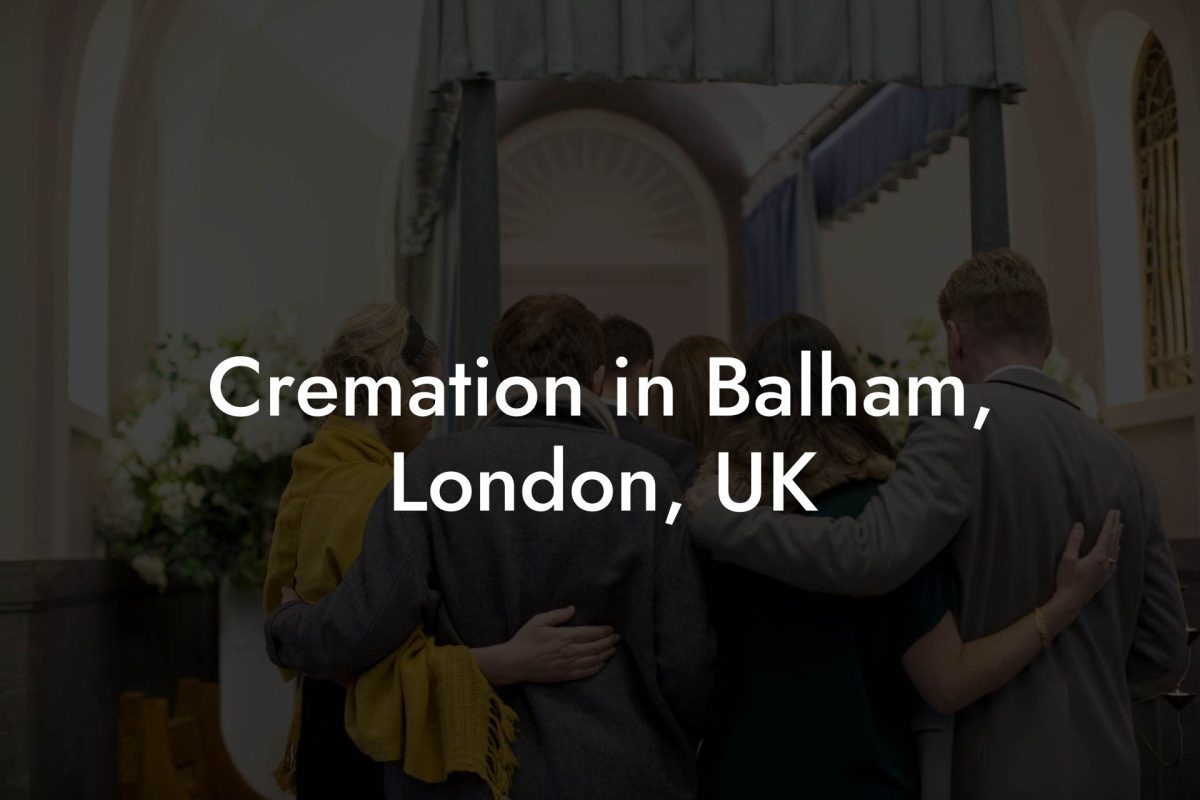 Cremation in Balham, London, UK